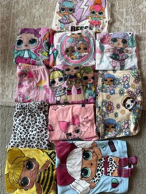 L.O.L. Surprise! LOT Girls Shirts Sleepwear Pants size 6
